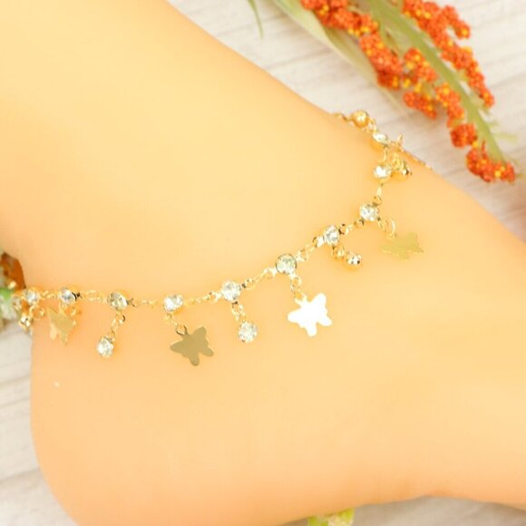 "Handmade Anklet – Elegant & Delicate Jewelry for Women | UNVRC1289 - Picture 5 of 10